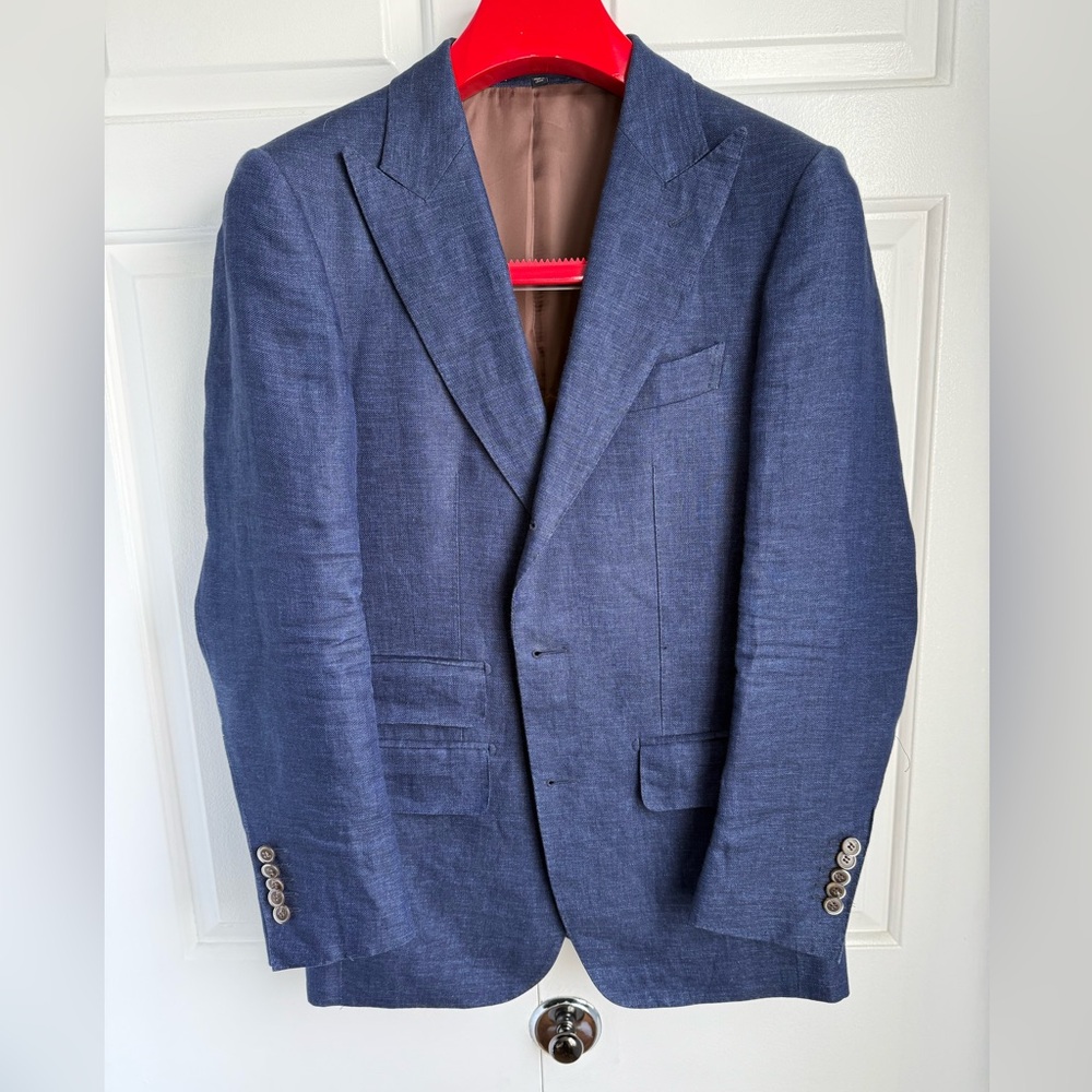 Suitsupply Blue Sport Coat with Classic Notch Lapel